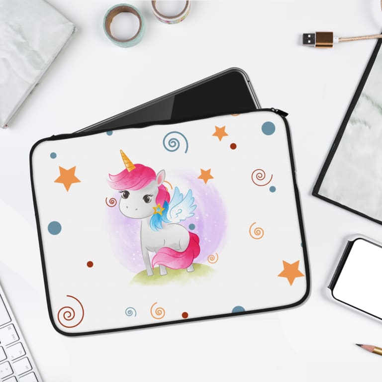 Laptop Sleeve - Kids Pattern With Bring the Beauty of Unicorn to Your Sleeve 01