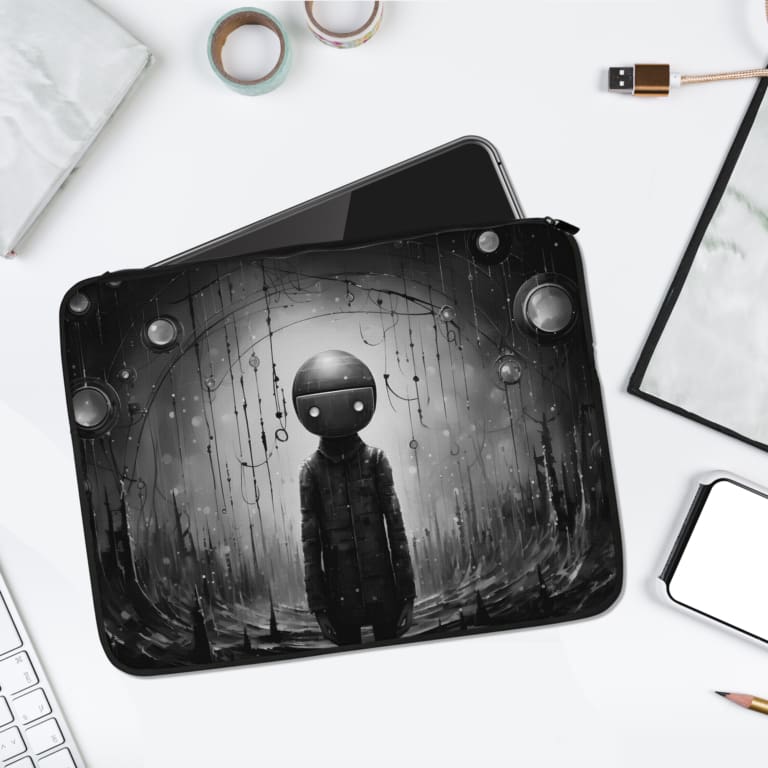 Laptop Sleeve - Space Concept Colorful Illustration Art 1