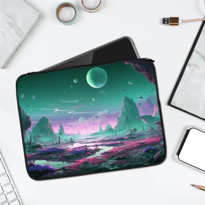 Laptop Sleeve - Space Concept Illustration Art 1