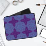 Laptop Sleeves - Vector Texture Pattern With Purple Background 01