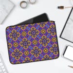 Laptop Sleeves - Vector Texture Pattern With Purple Background 01