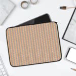 Laptop Sleeve - Geometric Pattern With Beige Background 01