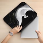 Laptop Sleeve - Vector Wave Illustration Design 2