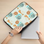 Laptop Sleeve - Kids Pattern With Wildlife Laptop Sleeves 02