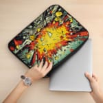 Color Wave Boom Animated Laptop Sleeve 2