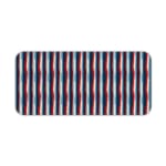 Infidu Geometric Pattern Art Desk Pad with vertical stripes in red, white, and blue for a classic and patriotic look. Desk Pad kept on a plain white background