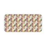 Infidu Geometric Pattern Art Desk Pad with wavy, colorful lines in bright shades for a dynamic and elegant workspace. Desk Pad kept on a plain white background