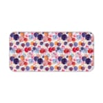 Infidu Desk Pad with colorful watercolor-like dots in shades of purple, red, and pink, creating a bright and artistic design. Desk Pad kept on a plain white background