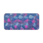 Infidu Desk Pad with blue and pink brush strokes blending together, creating a dreamy and artistic effect on a light background. Desk Pad kept on a plain white background