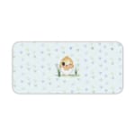 Infidu Just Born Chick Desk Mat with a white background and gray triangle design in a comic-style. Desk Pad kept on a plain white background