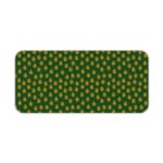 Infidu Desk Pad with dark green background and light green dots resembling leaves or flower buds, adding a natural touch to your workspace. Desk Pad kept on a plain white background