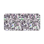 Infidu Vector Pattern Desk Pad with chaotic black and white design, colorful accents, and a white background. Desk Pad kept on a plain white background