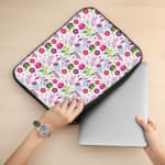 Laptop Sleeve - Floral Pattern With White Background 02