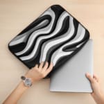 Laptop Sleeve - Vector Wave Illustration Design 2