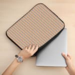 Laptop Sleeve - Geometric Pattern With Beige Background 02