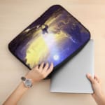 Laptop Sleeve - Men Going With Horse In Mountain Side Concept Art 2