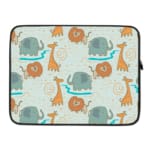 Laptop Sleeve - Kids Pattern With Wildlife Laptop Sleeves 03