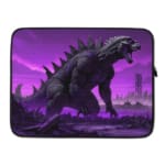 Laptop Sleeve - Godzilla Rising Over The City At Night Art 3