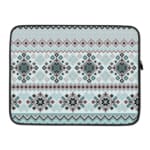 Laptop Sleeves - Knitted Pattern With Light Blue Background 03