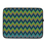 Laptop Sleeves - Knitted Pattern With Blue Background 03