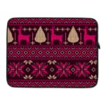 Laptop Sleeves - Knitted Pattern With Purple Background 03