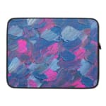 Laptop Sleeves - Painting Pattern With Blue Background 03