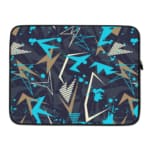 Laptop Sleeves - Vector Pattern With Blue Background 03