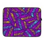 Laptop Sleeves - Vector Pattern With Purple Background 03