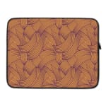 Laptop Sleeves - Vector Pattern With Orange Background 03