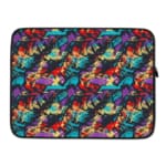 Laptop Sleeves - Vector Pattern With Dark Color Background 03