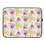 Laptop Sleeve - Floral Pattern With White Background 03