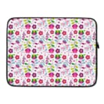 Laptop Sleeve - Floral Pattern With White Background 03