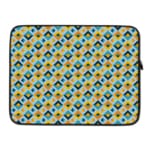 Laptop Sleeve - Geometric Pattern With Blue Background 03