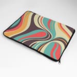 Laptop Sleeve - Geometric Pattern With Light Yellow Background 04