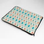 Laptop Sleeves - Knitted Pattern With Beige Background 04