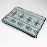 Laptop Sleeves - Knitted Pattern With Light Blue Background 04