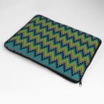 Laptop Sleeves - Knitted Pattern With Blue Background 04