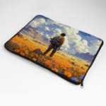 Laptop Sleeve - Anime Boy Standing In The Beautiful Naturel Place Concept Art 4