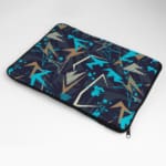 Laptop Sleeves - Vector Pattern With Blue Background 04