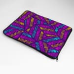 Laptop Sleeves - Vector Pattern With Purple Background 04