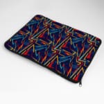 Laptop Sleeves - Vector Pattern With Blue Background 04