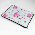 Laptop Sleeve - Floral Pattern With Light Blue Background 04