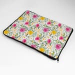 Laptop Sleeve - Floral Pattern With White Background 04