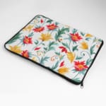 Laptop Sleeve - Floral Pattern With White Background 04