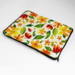 Laptop Sleeve - Floral Pattern With Light Yellow Background 04