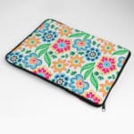 Laptop Sleeve - Floral Pattern With White Background 04