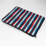 Laptop Sleeve - Geometric Pattern With Red And Blue Straight Design 04