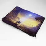 Laptop Sleeve - Men Going With Horse In Mountain Side Concept Art 4