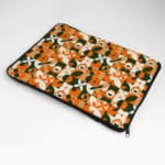 Laptop Sleeve - Geometric Pattern With Green And Orange 04