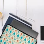 Laptop Sleeves - Knitted Pattern With Beige Background 05